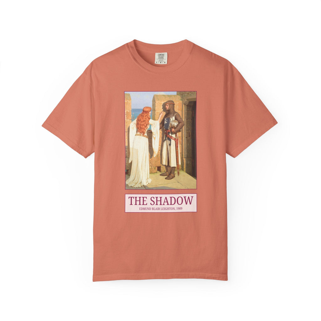 The Shadow by Edmund Blair Leighton, Famous Painting, Greek Mythology, 19th Century English Painter, Pre - Raphaelite Medieval Art History Tee - Opal and June