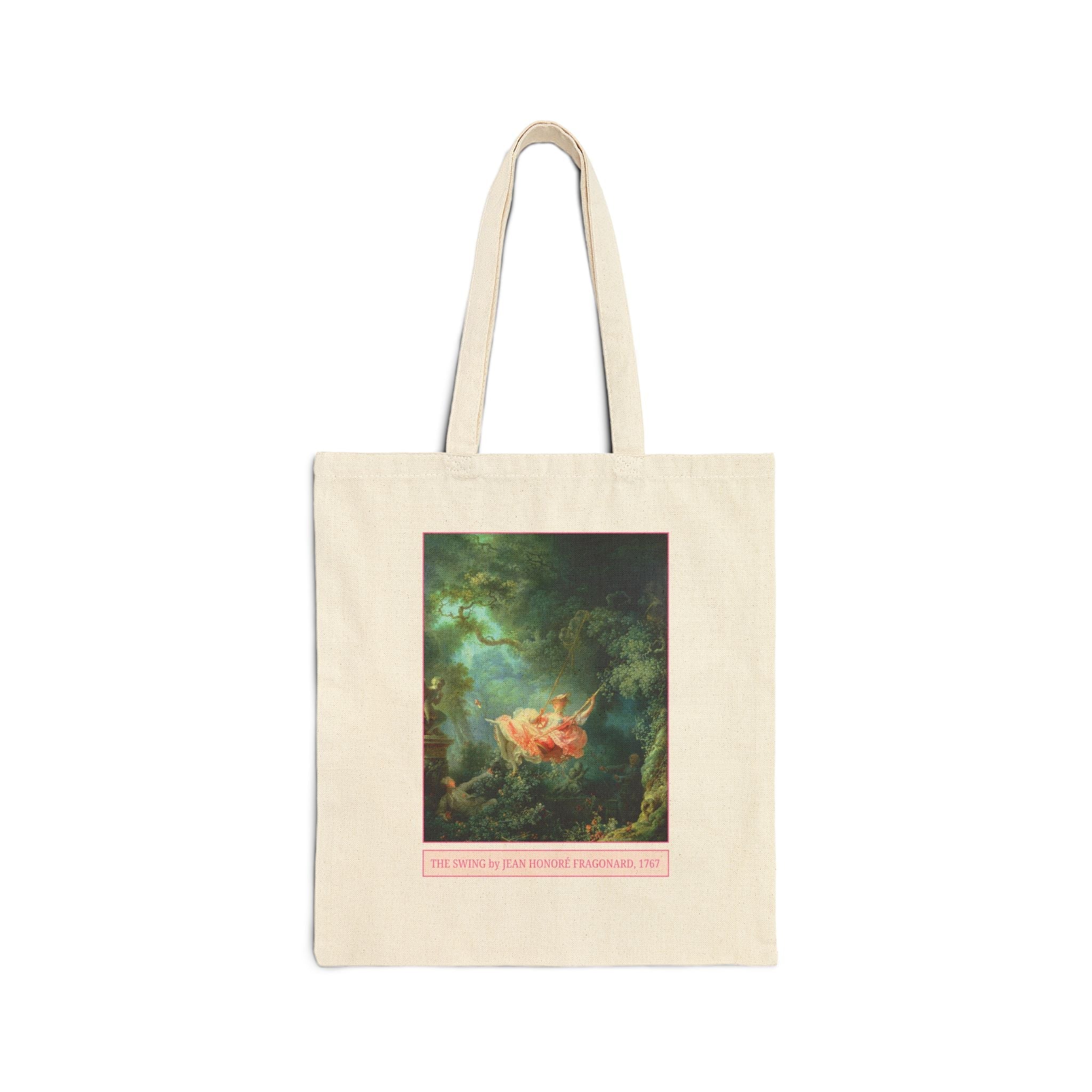 The Swing by Jean Honore Fragonard, 18th Century Famous Painting, Colorful Maximalist Art History Tote, Colorful Rococo Art Historian Gift - Opal and June