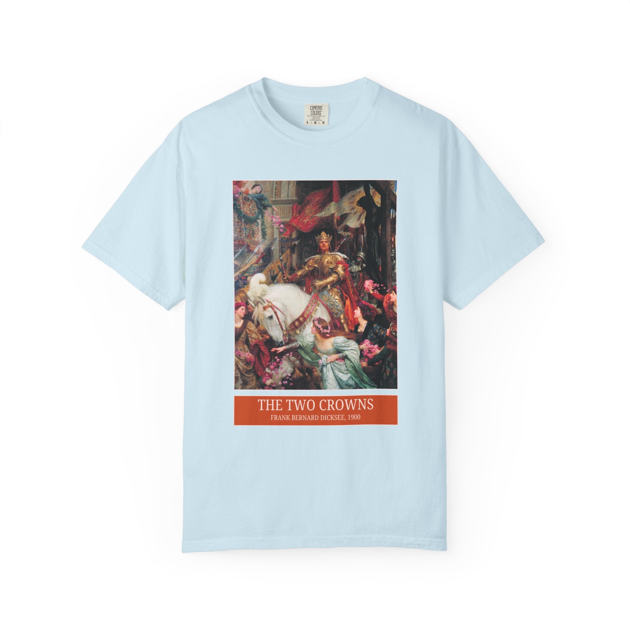 The Two Crowns by Frank Bernard Dicksee, Religious Art History Painting, Medeival Humanities Professor Tee, Famous 19th Century Painting - Opal and June