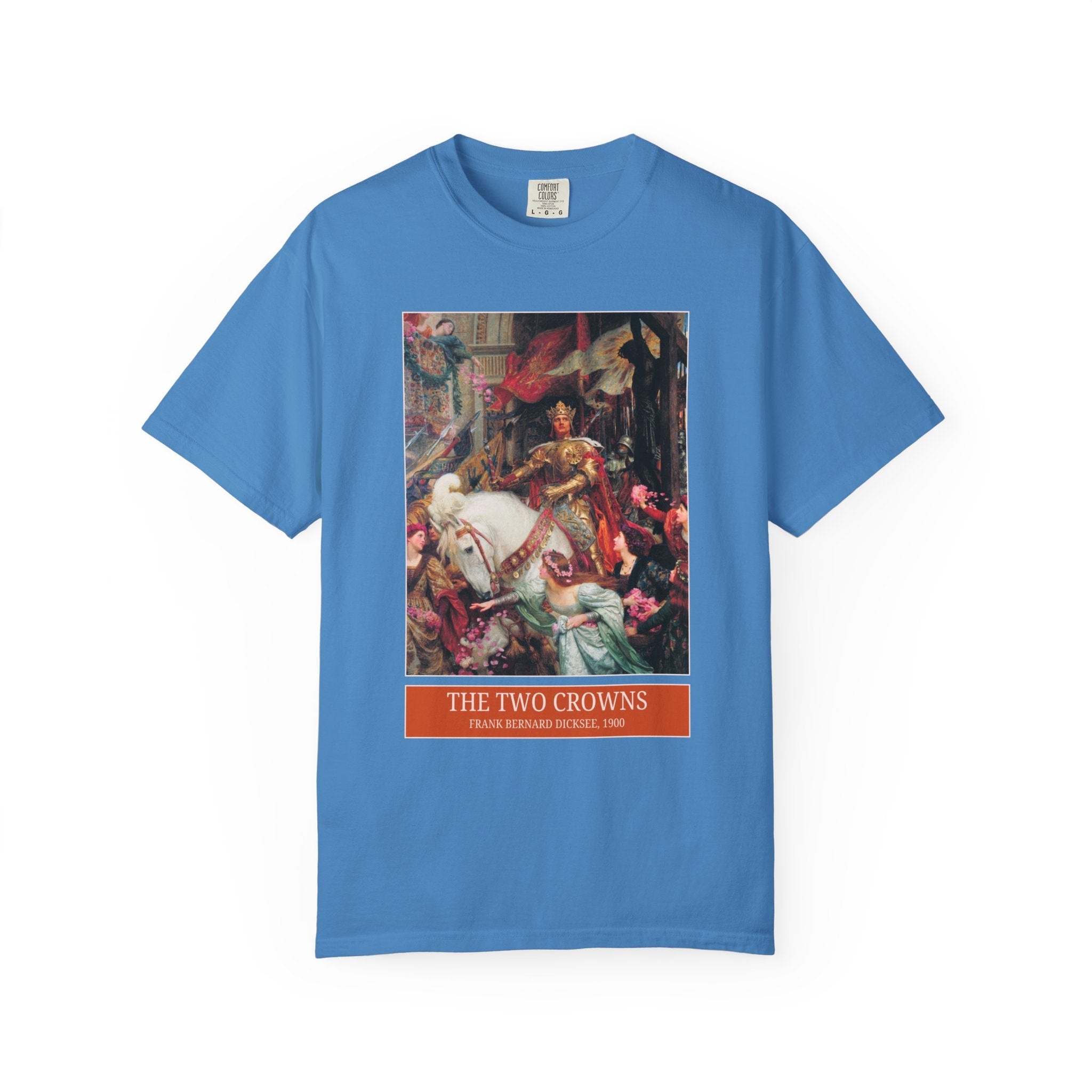 The Two Crowns by Frank Bernard Dicksee, Religious Art History Painting, Medeival Humanities Professor Tee, Famous 19th Century Painting - Opal and June