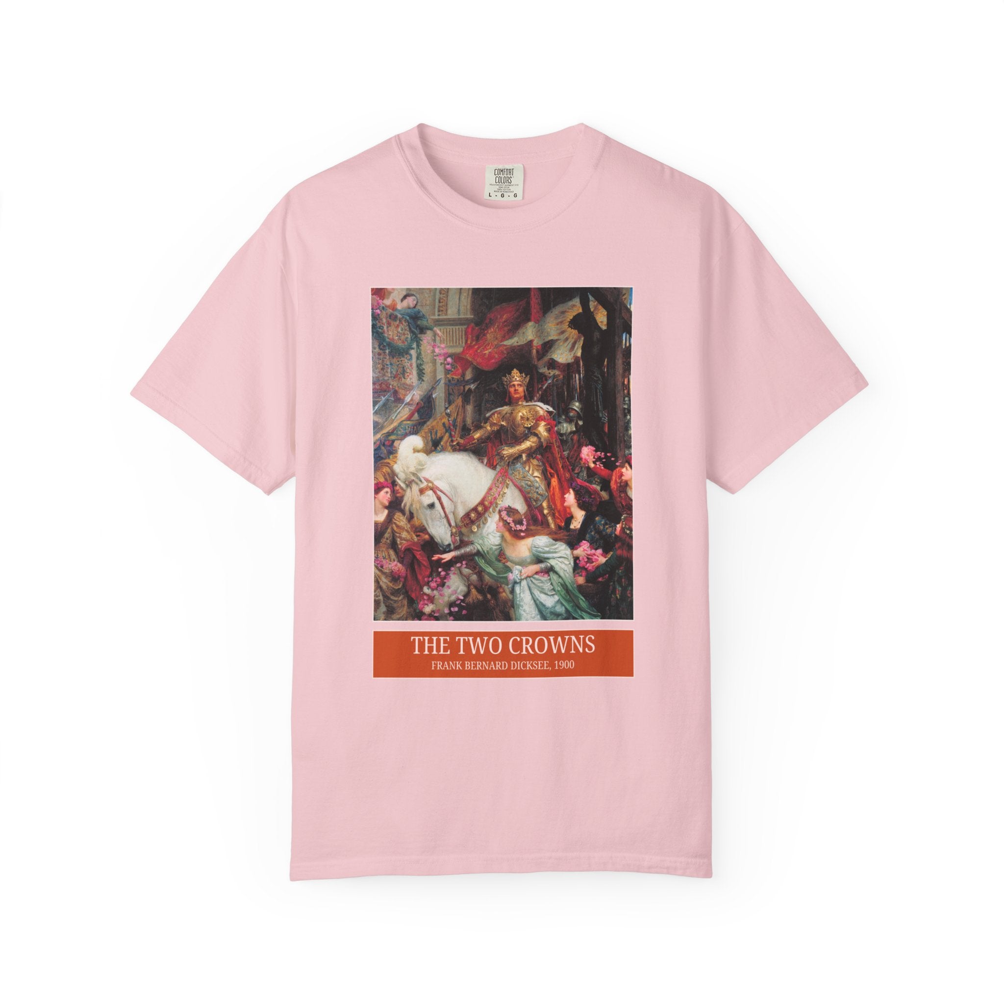 The Two Crowns by Frank Bernard Dicksee, Religious Art History Painting, Medeival Humanities Professor Tee, Famous 19th Century Painting - Opal and June