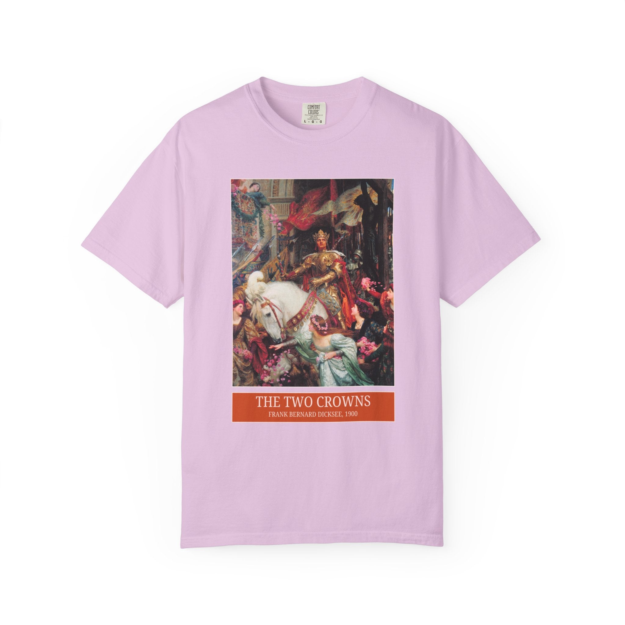 The Two Crowns by Frank Bernard Dicksee, Religious Art History Painting, Medeival Humanities Professor Tee, Famous 19th Century Painting - Opal and June