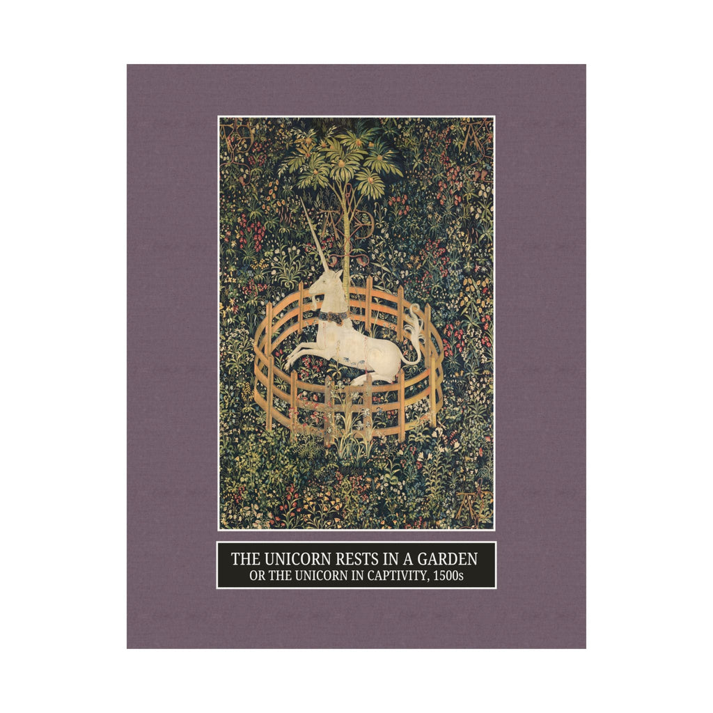 The Unicorn Rests in a Garden Poster - Opal and June