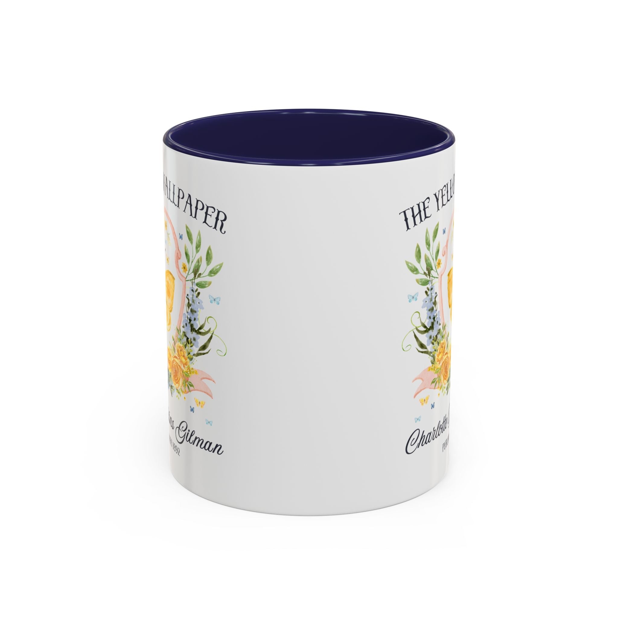 The Yellow Wallpaper by Charlotte Perkins Gilman Coffee Mug, Feminist Bookish 11 Oz Mug for American Literature Professor, 19th Century Short Stories - Opal and June