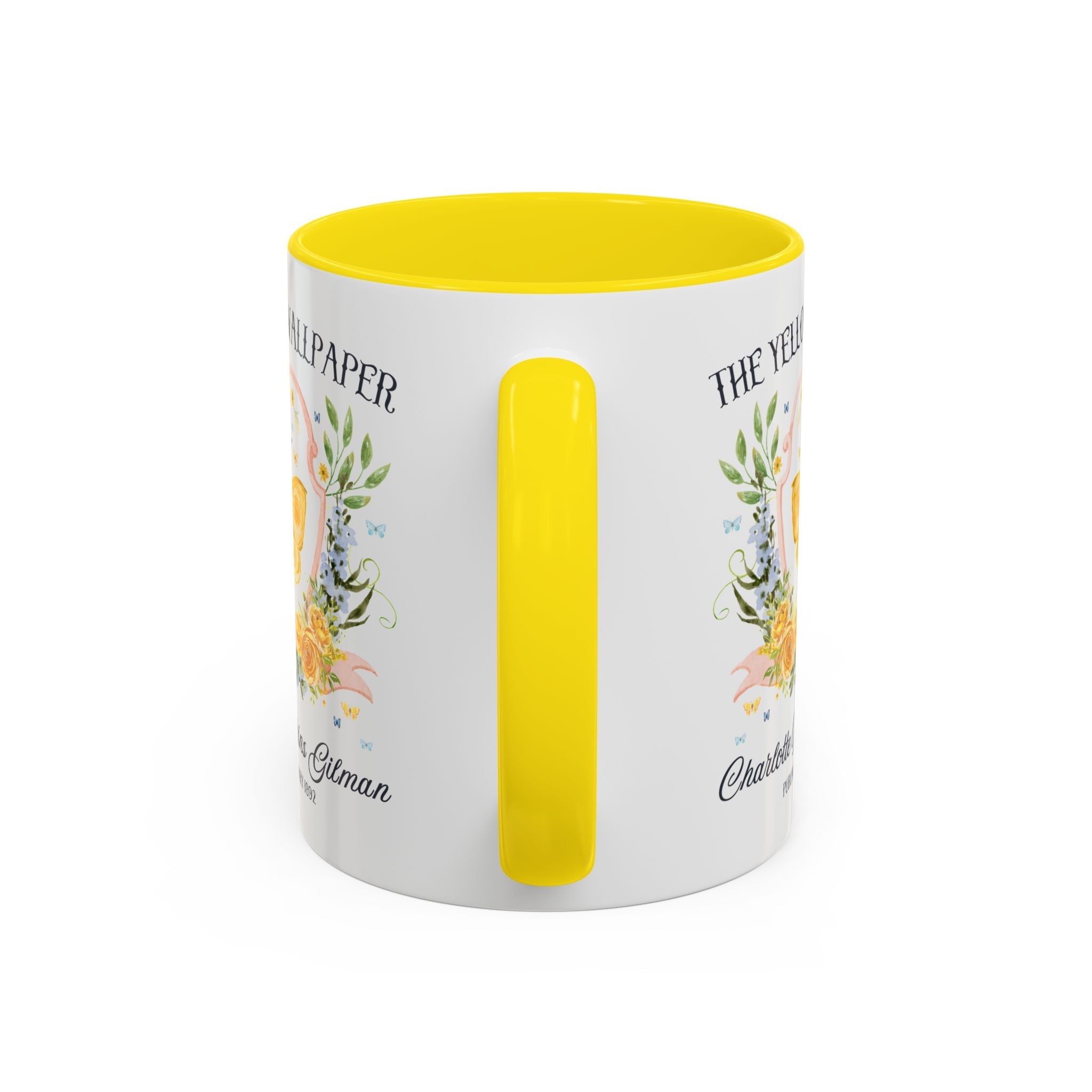 The Yellow Wallpaper by Charlotte Perkins Gilman Coffee Mug, Feminist Bookish 11 Oz Mug for American Literature Professor, 19th Century Short Stories - Opal and June