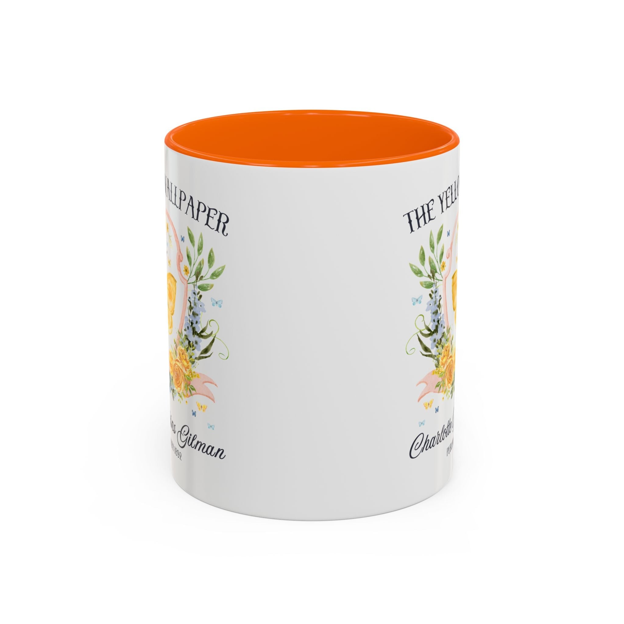 The Yellow Wallpaper by Charlotte Perkins Gilman Coffee Mug, Feminist Bookish 11 Oz Mug for American Literature Professor, 19th Century Short Stories - Opal and June