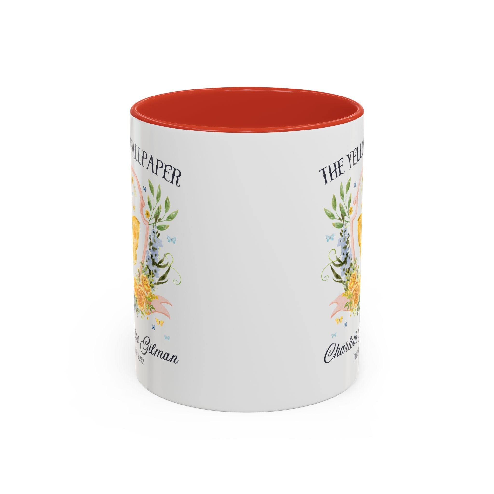 The Yellow Wallpaper by Charlotte Perkins Gilman Coffee Mug, Feminist Bookish 11 Oz Mug for American Literature Professor, 19th Century Short Stories - Opal and June