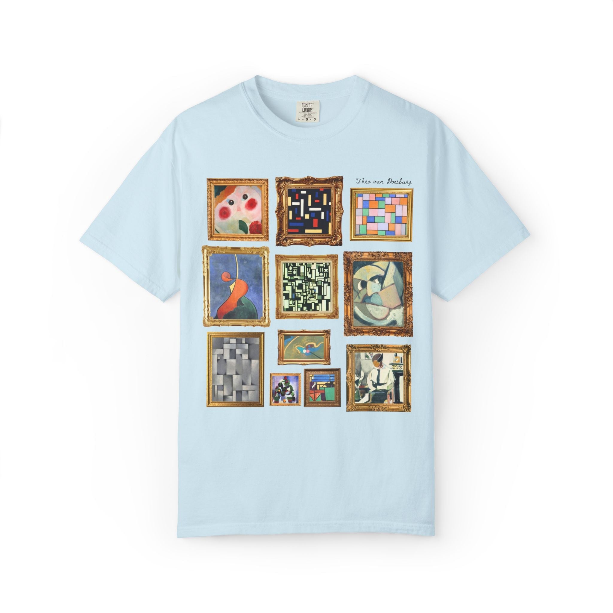 Theo van Doesburg Art History Tee Shirt: Early 1900s European Art History, Elementarism Art Movement, De Stijl Dutch Art History Major Gift - Opal and June