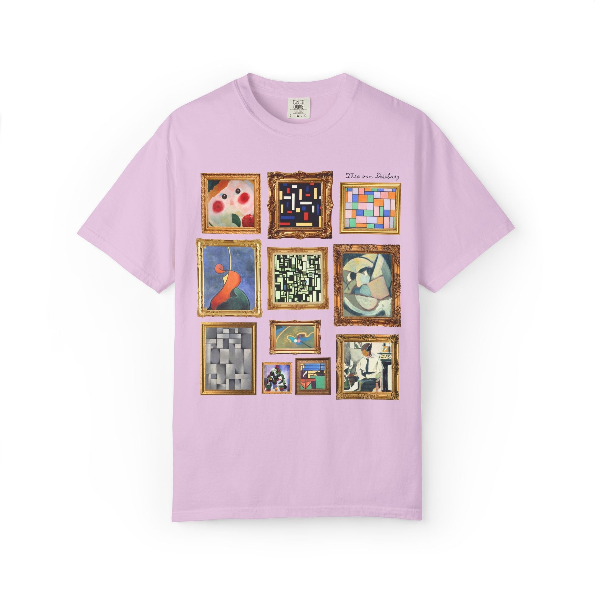 Theo van Doesburg Art History Tee Shirt: Early 1900s European Art History, Elementarism Art Movement, De Stijl Dutch Art History Major Gift - Opal and June