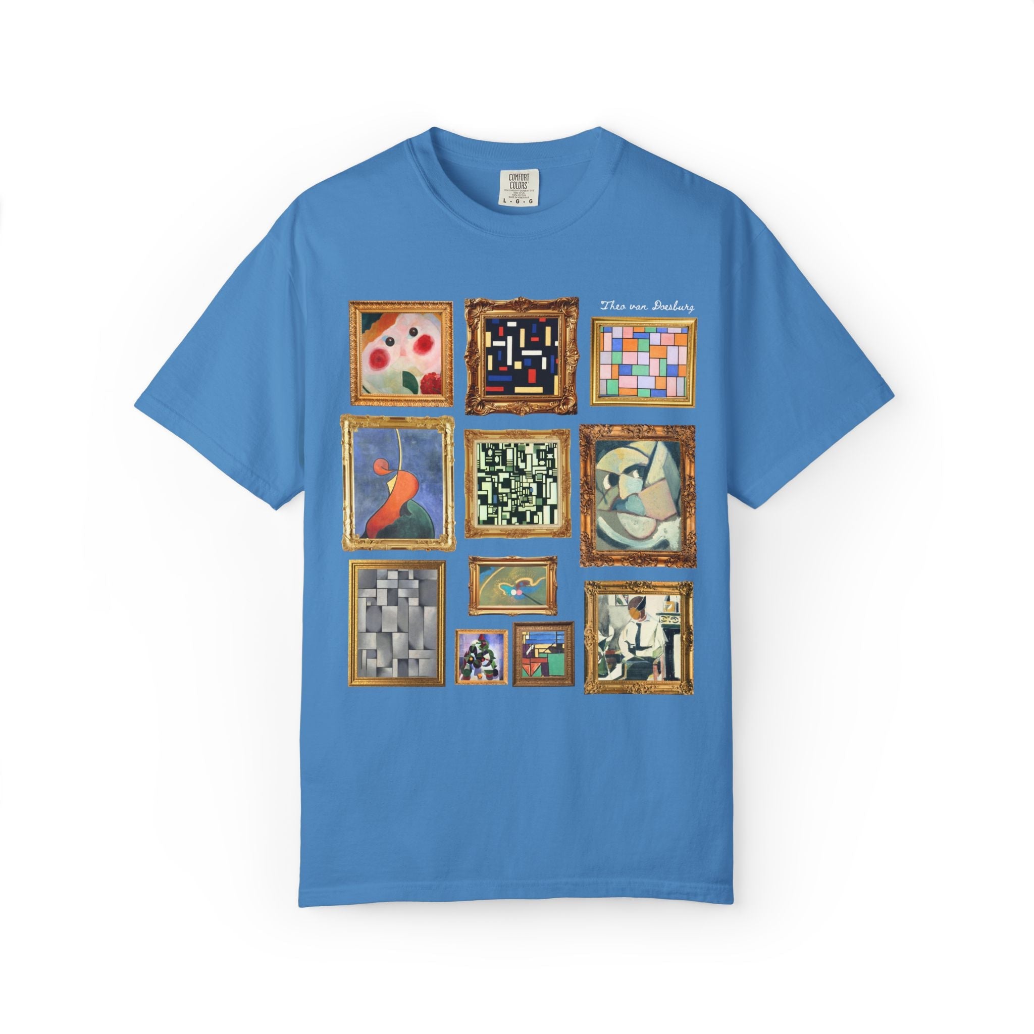 Theo van Doesburg Art History Tee Shirt: Early 1900s European Art History, Elementarism Art Movement, De Stijl Dutch Art History Major Gift - Opal and June