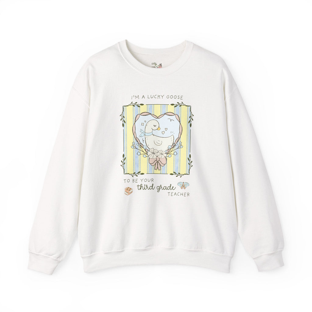 Third Grade Back to School Silly Goose Teacher Sweatshirt, Cute Cottagecore Animal Lover Shirt, Meet the Teacher Night, Third Grade Crew - Opal and June