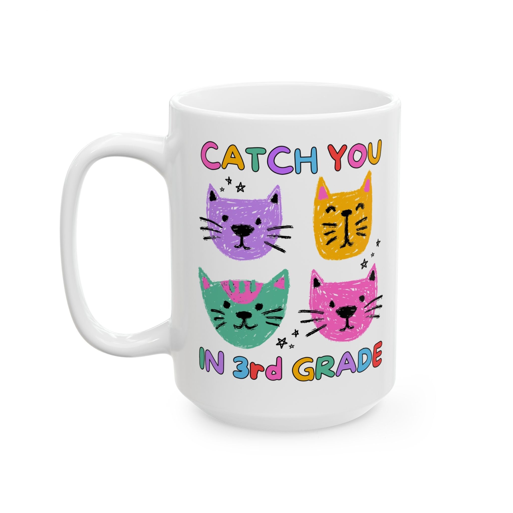 Third Grade Cat Lover Coffee Mug: Catch You in 3rd Grade - Opal and June