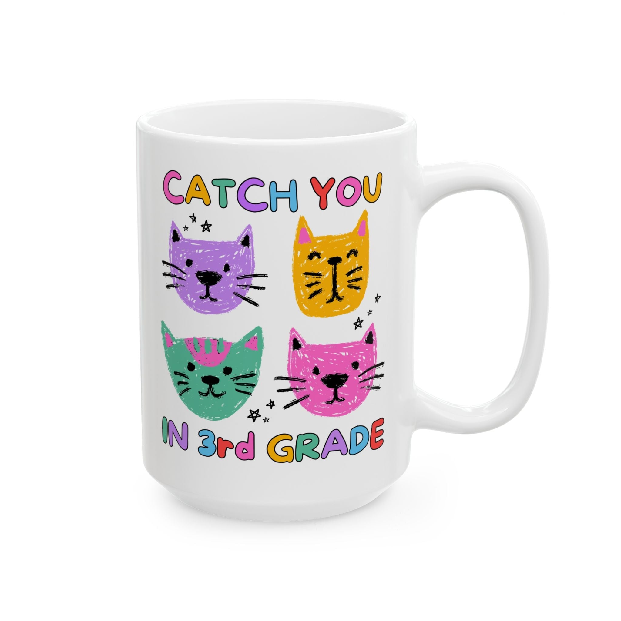 Third Grade Cat Lover Coffee Mug: Catch You in 3rd Grade - Opal and June