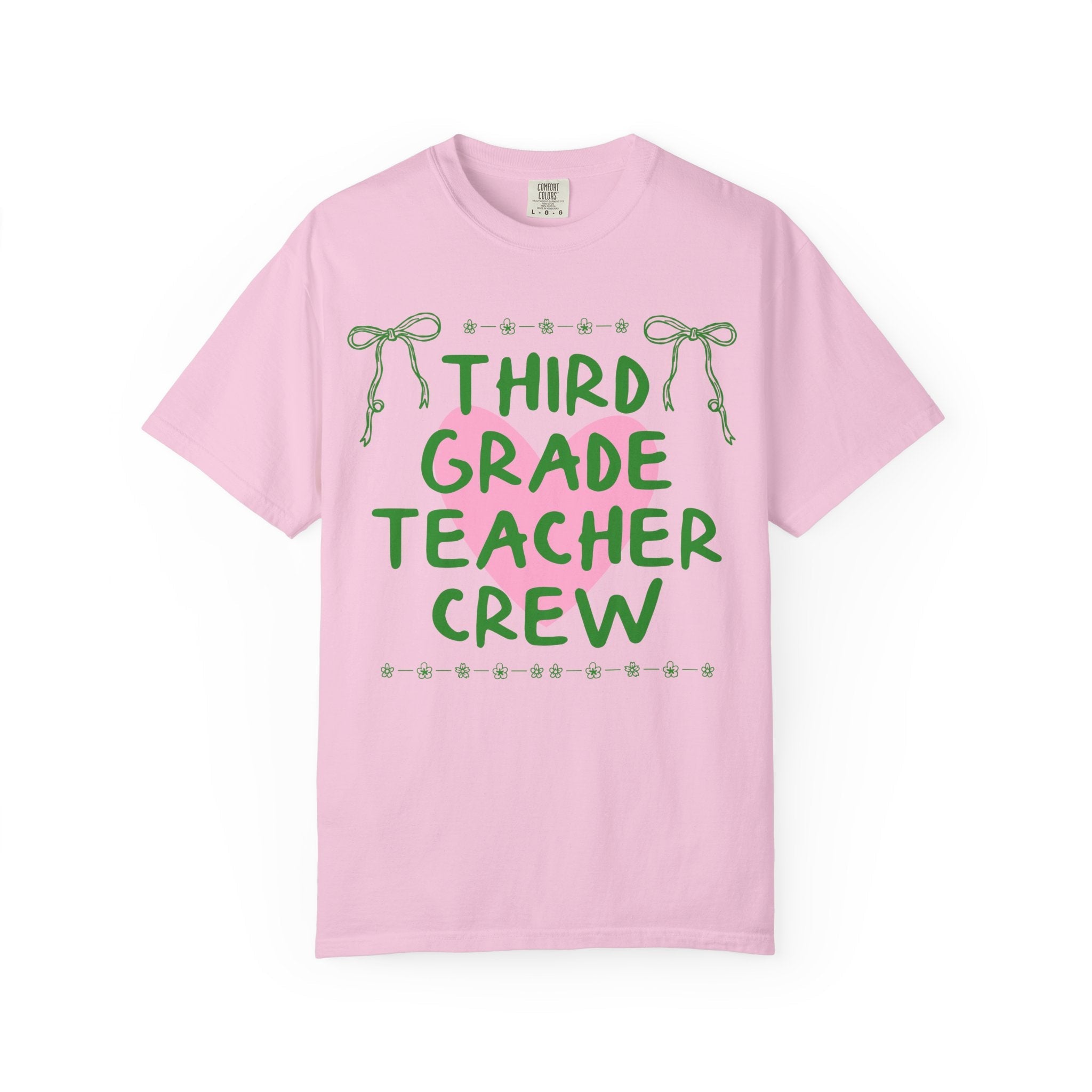 Third Grade Crew Matching Teacher Tee Shirt, Back To School Third Grade Team T-Shirt for First Day of School or Meet the Teacher Night - Opal and June