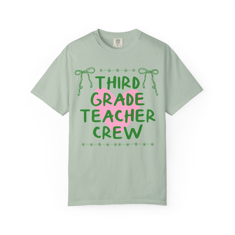 Third Grade Crew Matching Teacher Tee Shirt, Back To School Third Grade Team T-Shirt for First Day of School or Meet the Teacher Night - Opal and June