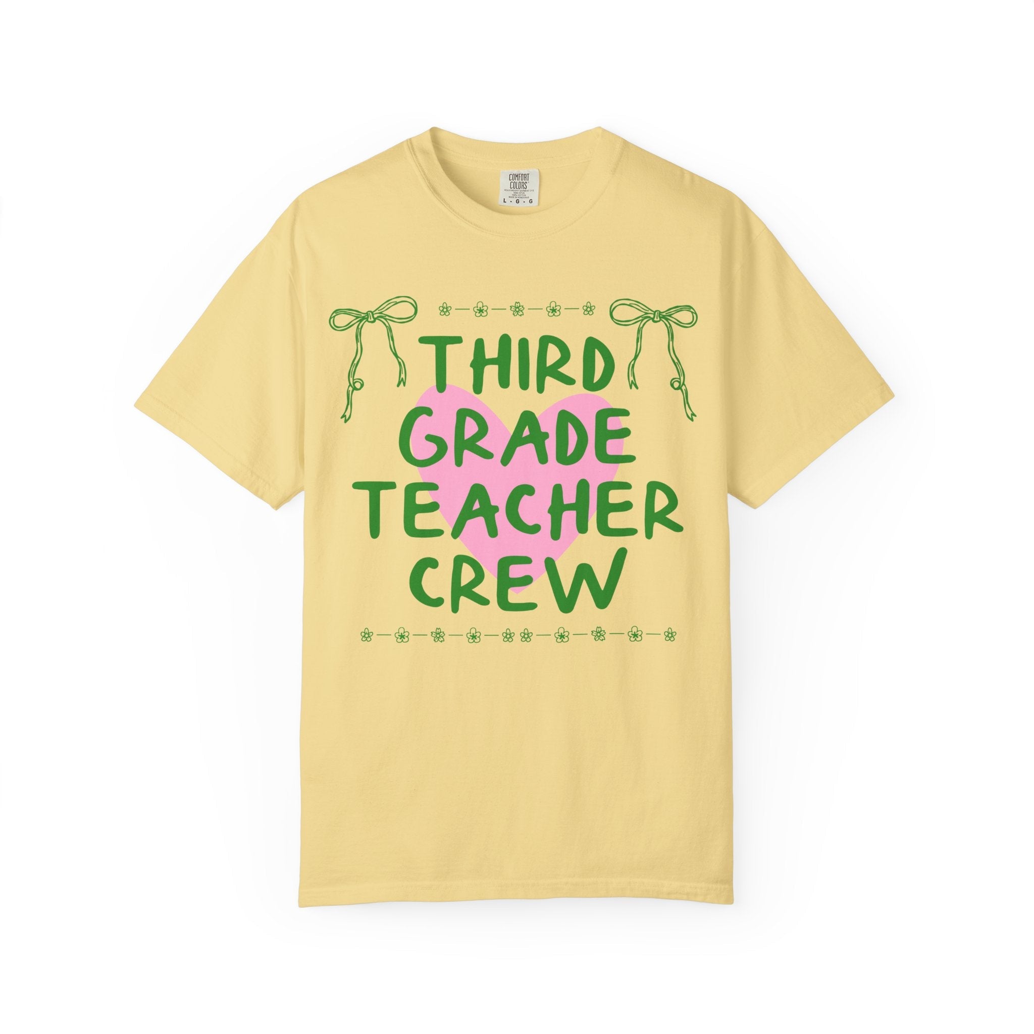 Third Grade Crew Matching Teacher Tee Shirt, Back To School Third Grade Team T-Shirt for First Day of School or Meet the Teacher Night - Opal and June