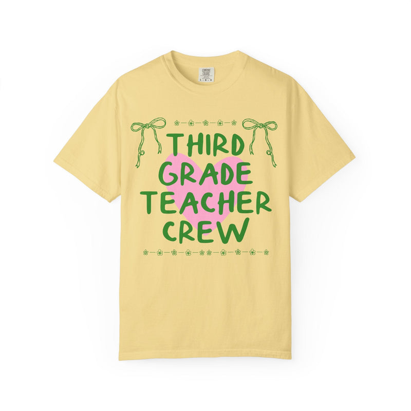 Third Grade Crew Matching Teacher Tee Shirt, Back To School Third Grade Team T-Shirt for First Day of School or Meet the Teacher Night - Opal and June