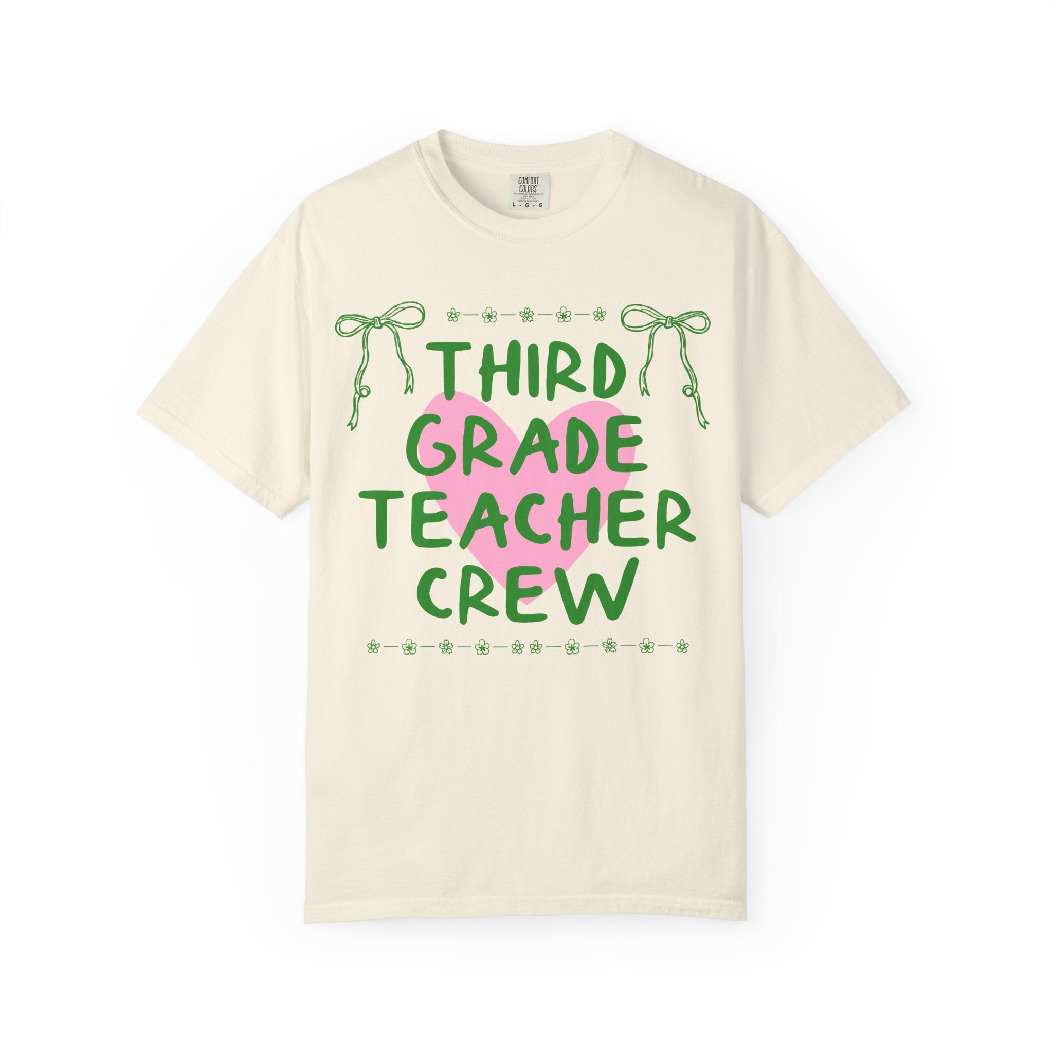 Third Grade Crew Matching Teacher Tee Shirt, Back To School Third Grade Team T-Shirt for First Day of School or Meet the Teacher Night - Opal and June