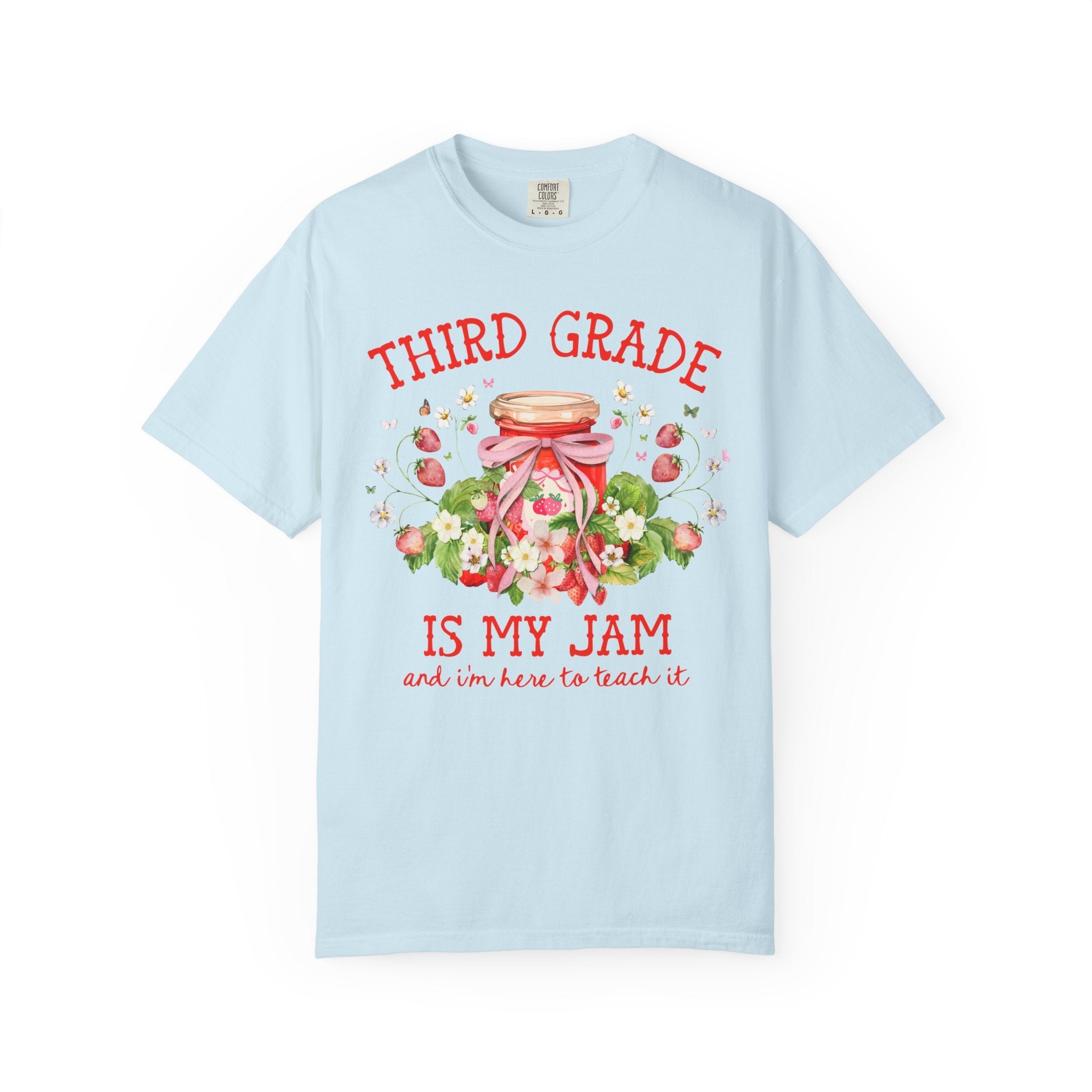 Third Grade Teacher Sweatshirt with Strawberries: Third Grade is My Jam, Matching Back to School, Meet the Teacher Shirt, Third Grade Crew - Opal and June