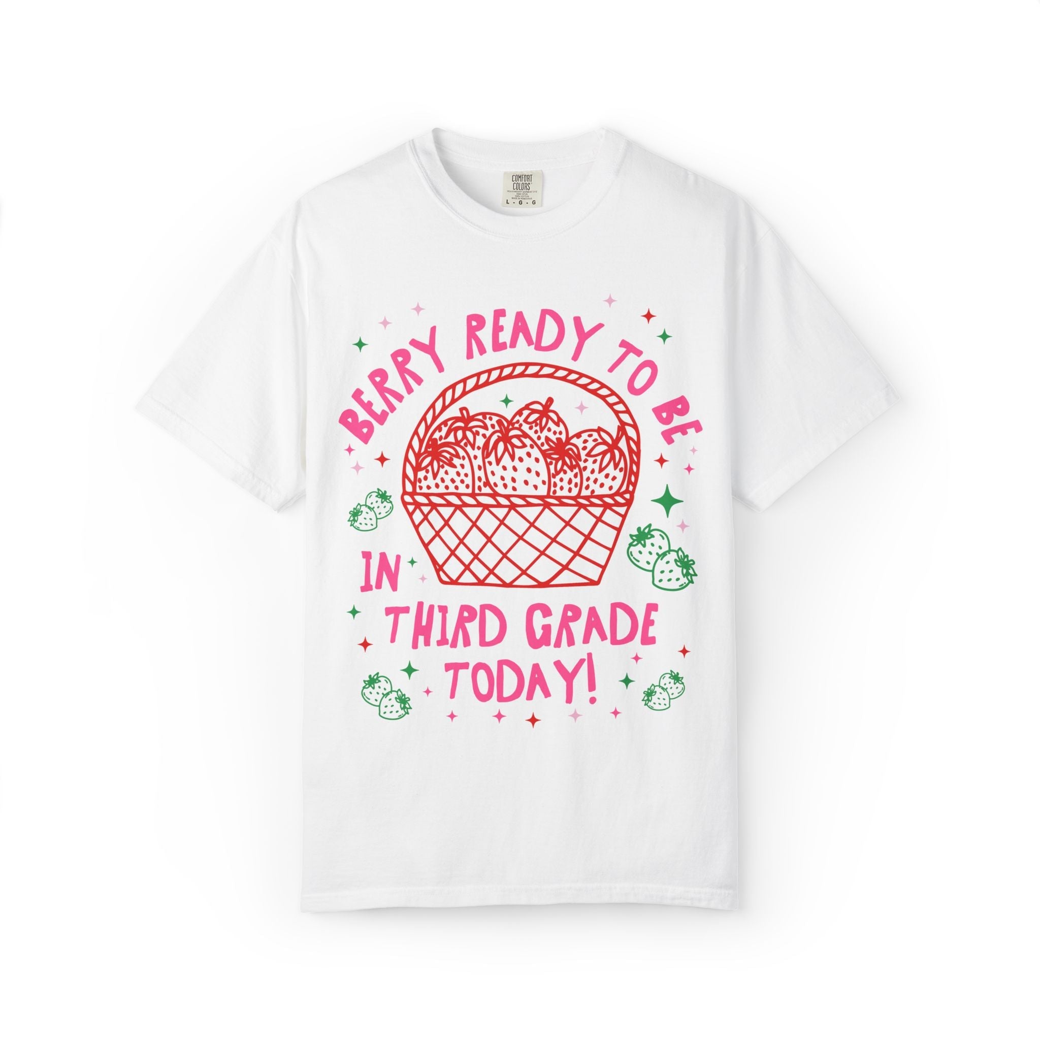 Third Grade Teacher Tee: Berry Ready - Opal and June