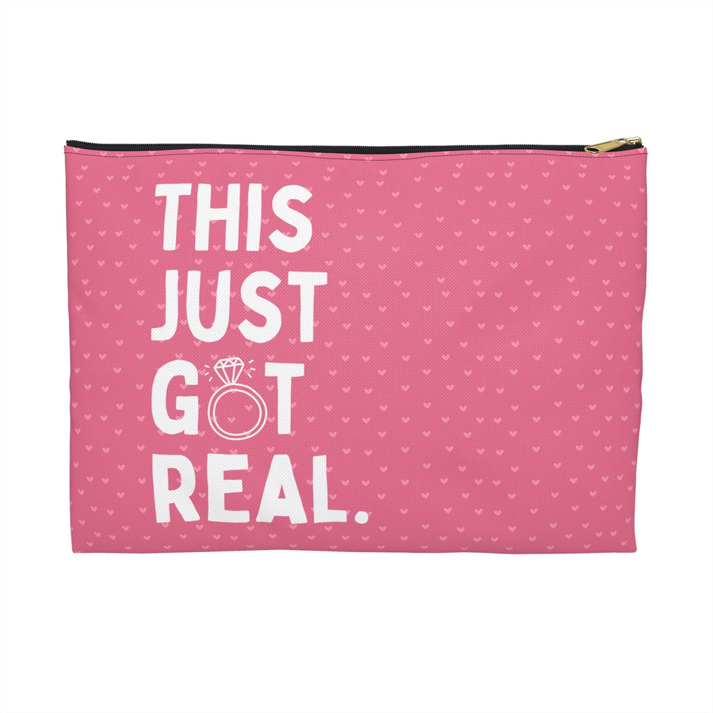 This Just Got Real: Cute Accessory Pouch - Opal and June