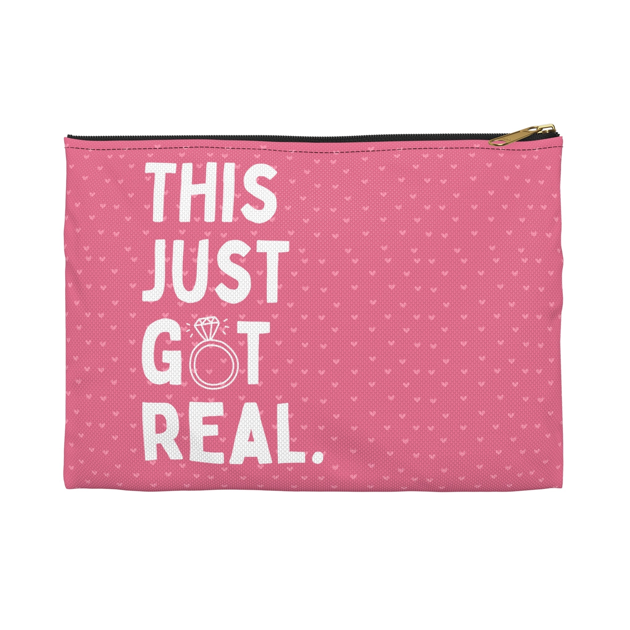 This Just Got Real: Cute Accessory Pouch - Opal and June
