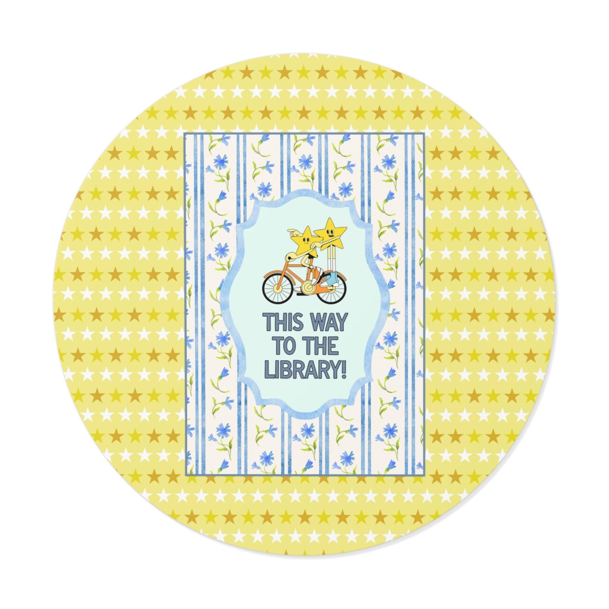 This Way to the Library Sticker - Opal and June