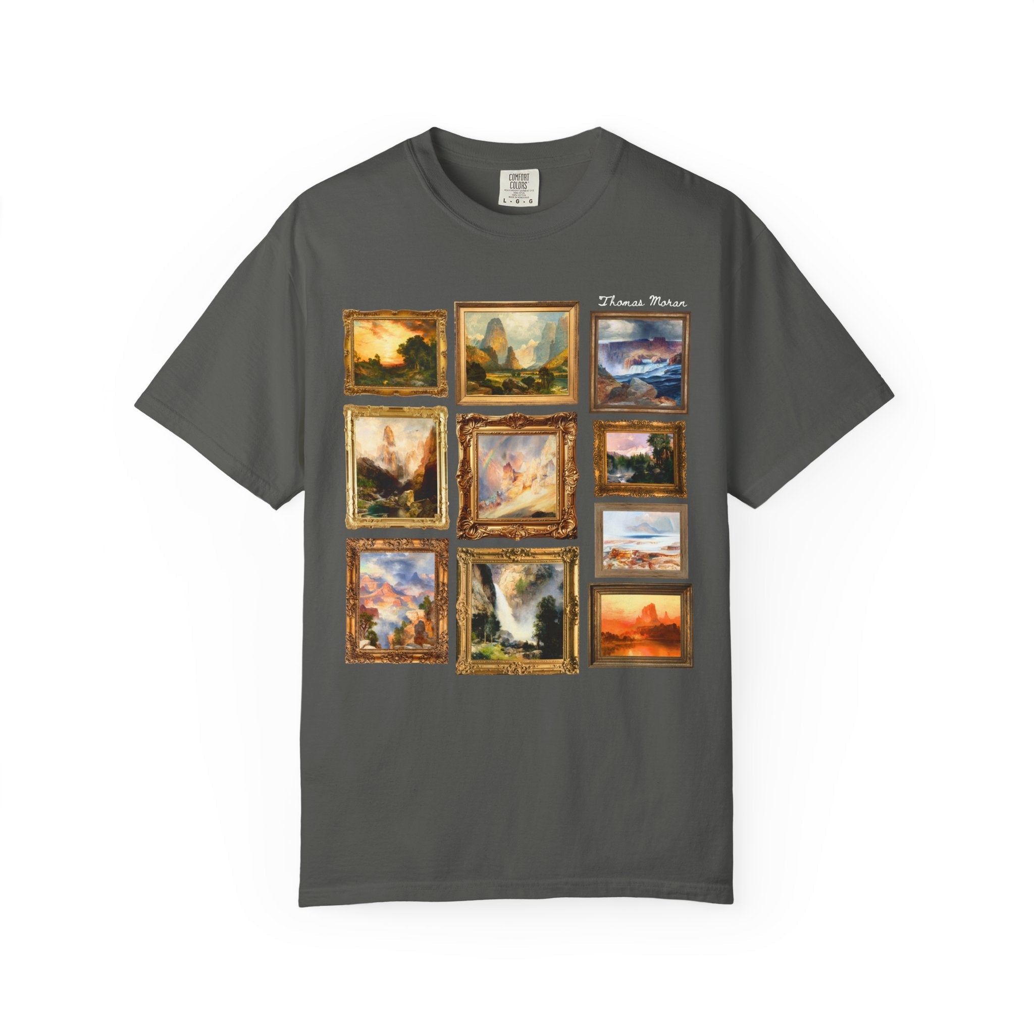 Thomas Moran American Art History T-Shirt, Humanities Teacher, Colorful Maximalist Western Landscape Paintings of Utah, Colorado, and Idaho - Opal and June