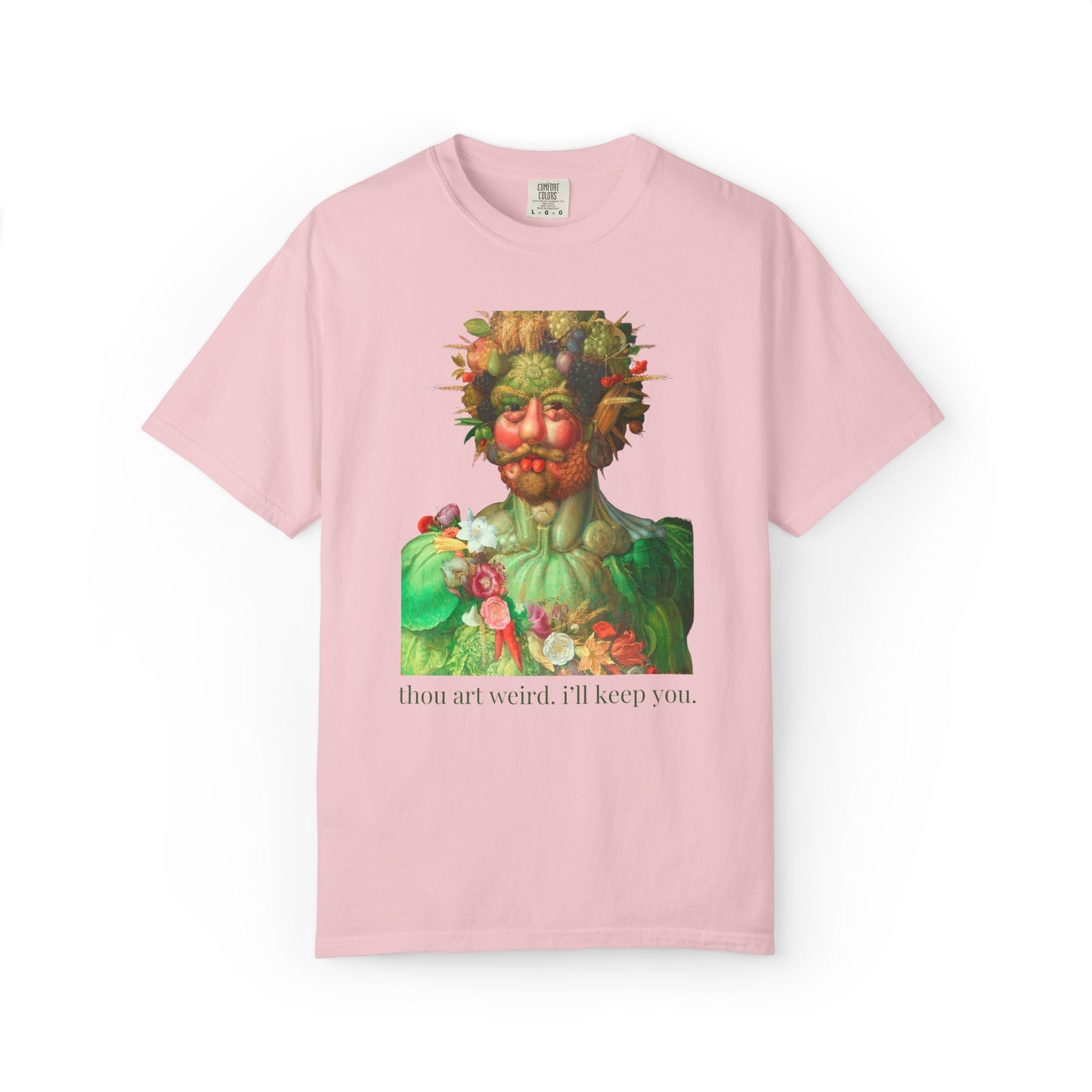 Thou Art Weird, I'll Keep You Art History Tee Shirt: Vertumnus by Giuseppe Arcimboldo, Medieval Art History Buff for Vegetable Lover - Opal and June