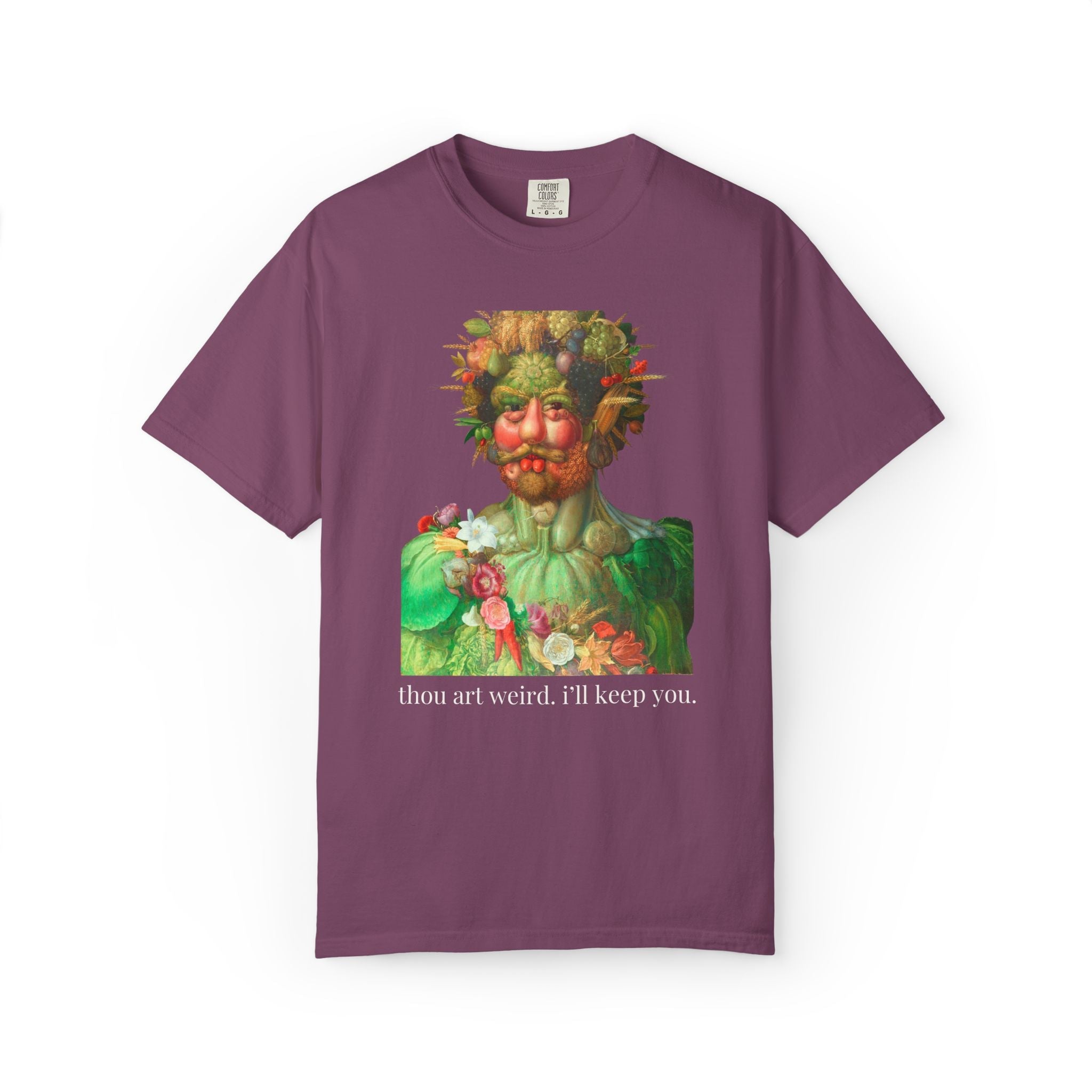 Thou Art Weird, I'll Keep You Art History Tee Shirt: Vertumnus by Giuseppe Arcimboldo, Medieval Art History Buff for Vegetable Lover - Opal and June