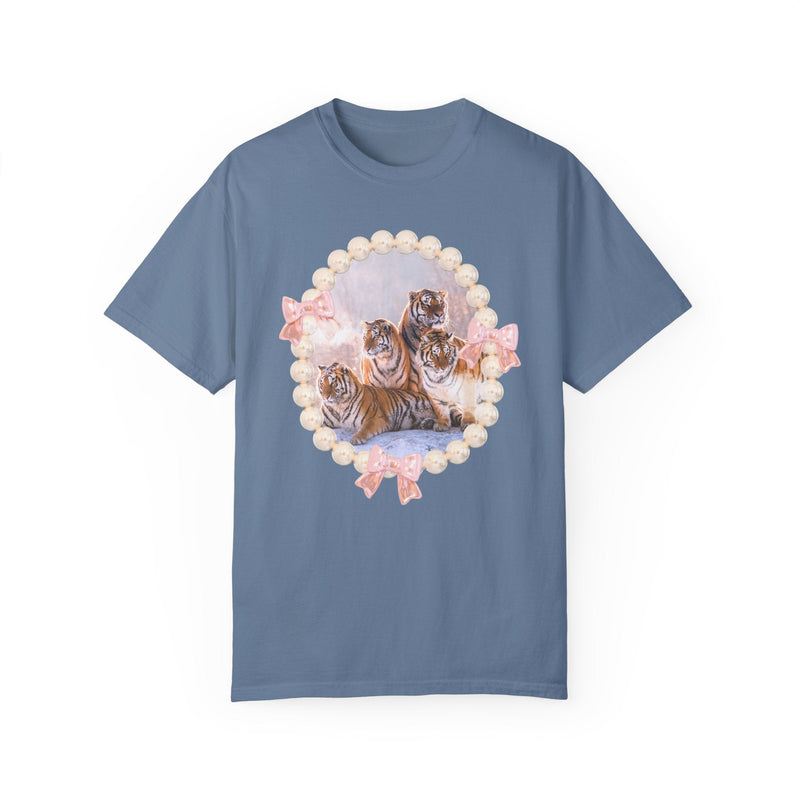 Tigers Sitting in Snow: T-Shirt - Opal and June