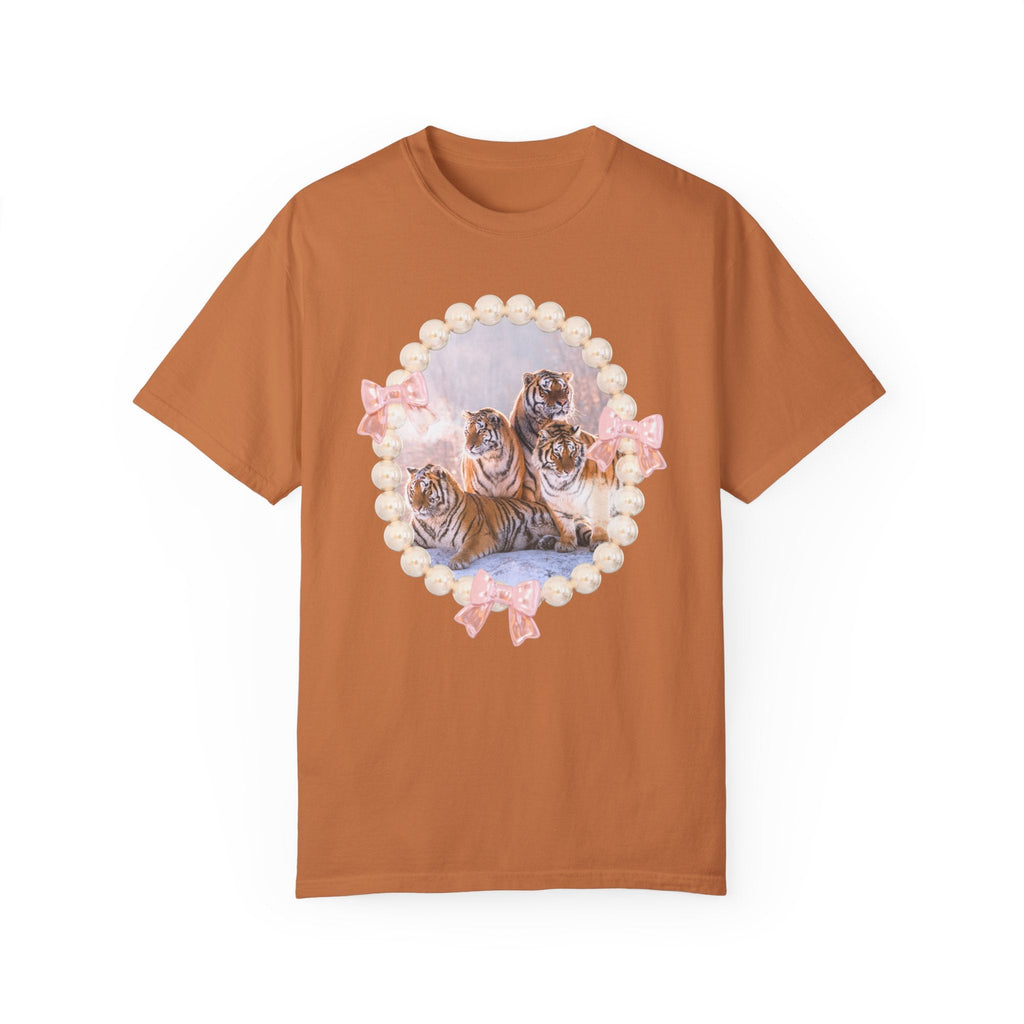 Tigers Sitting in Snow: T-Shirt - Opal and June