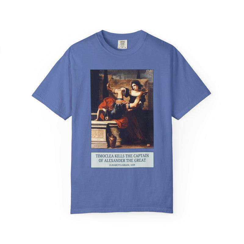 Timoclea and the Captain of Alexander the Great: Famous Feminist Painting by Elisabetta Sirana, 17th Century Italian Art History Lover Tee - Opal and June