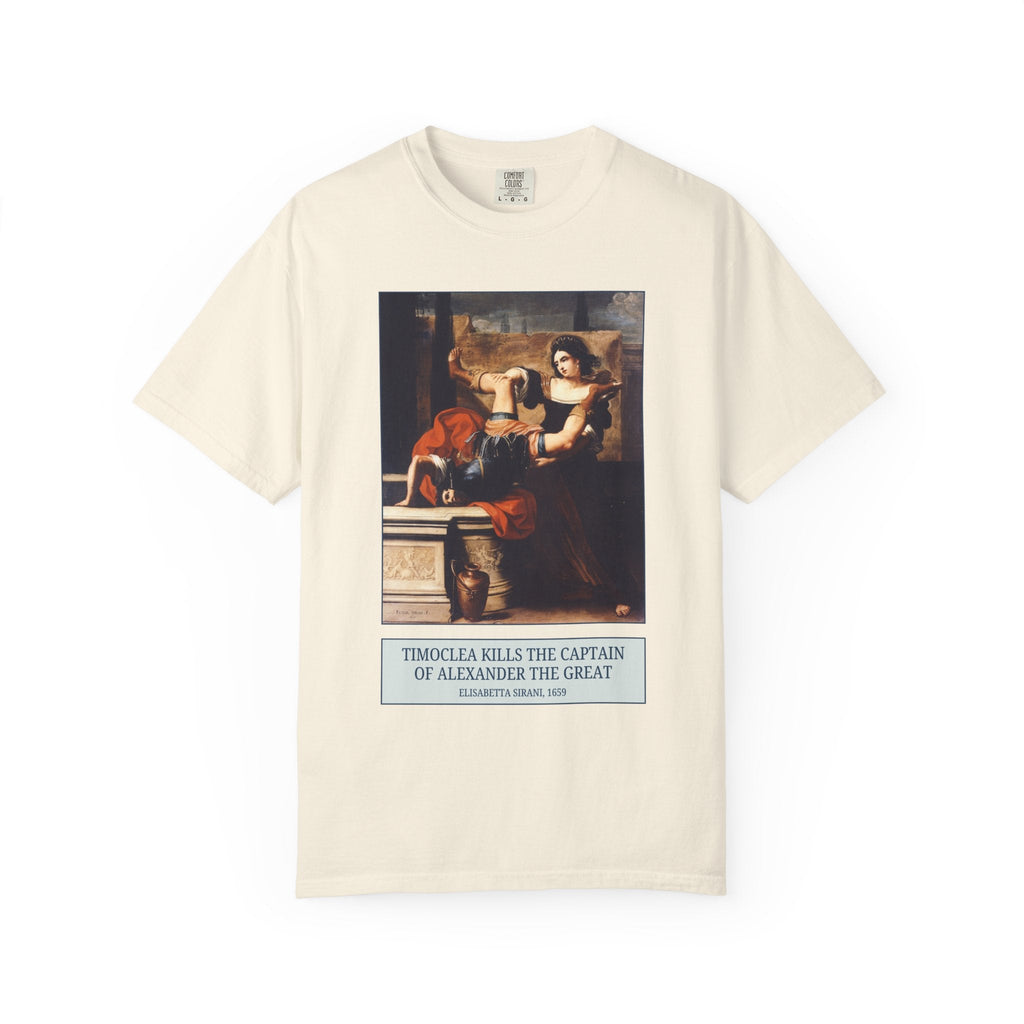Timoclea and the Captain of Alexander the Great: Famous Feminist Painting by Elisabetta Sirana, 17th Century Italian Art History Lover Tee - Opal and June