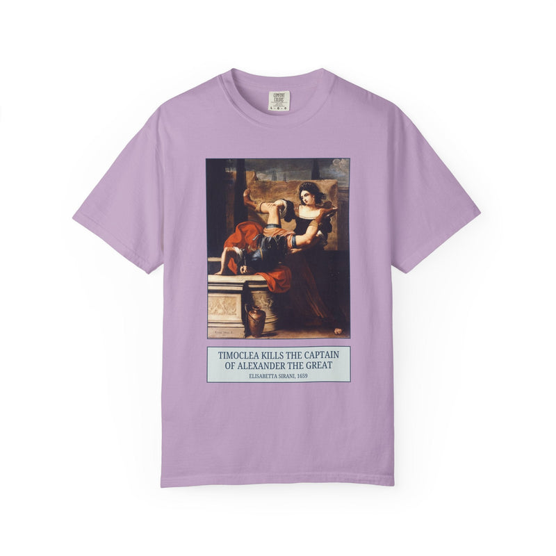 Timoclea and the Captain of Alexander the Great: Famous Feminist Painting by Elisabetta Sirana, 17th Century Italian Art History Lover Tee - Opal and June