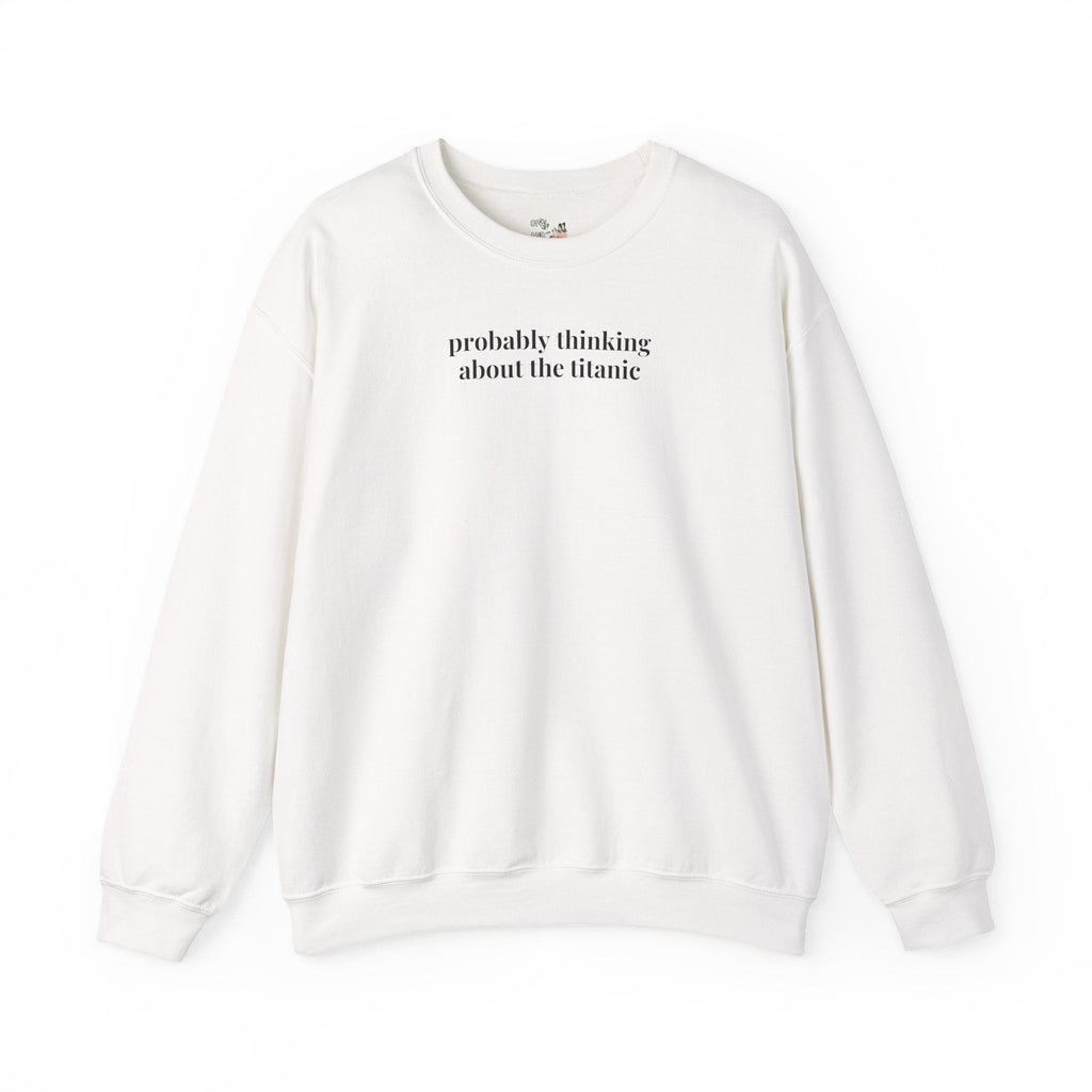 Titanic Maritime History Sweatshirt for Friend Obsessed with the Sinking of the Titanic, Minimalist History Buff Crewneck for History Major - Opal and June