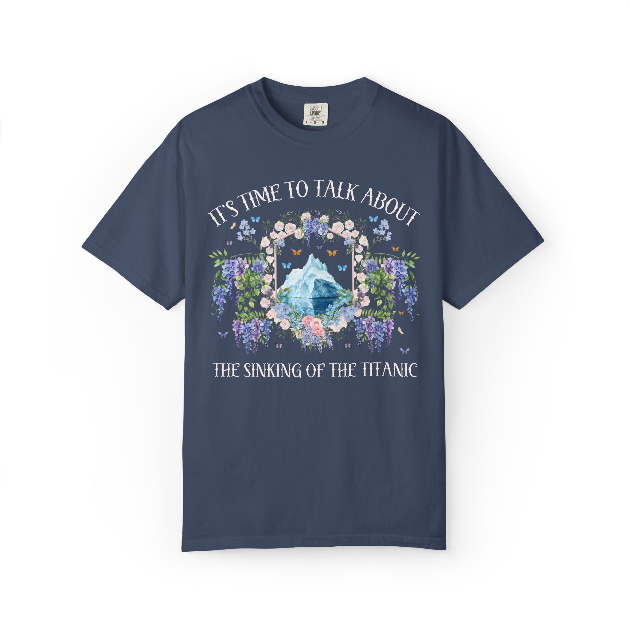 Titanic Maritime History T-Shirt, History Teacher, History Buff, American History Lover Gift, European Early 1900s History Tee with Flowers - Opal and June