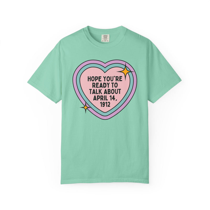 Titanic Maritime History Tee Shirt for Friend Obsessed with the Sinking of the Titanic, Colorful History Buff Tee Shirt for History Major - Opal and June