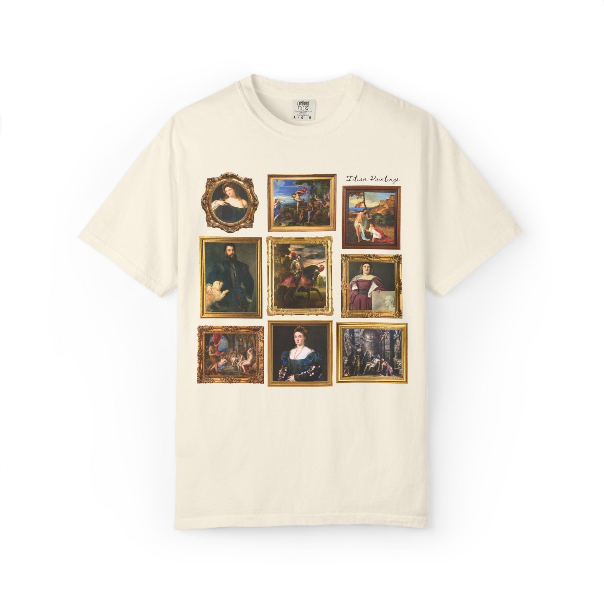 Titian Art History T-Shirt: Famous Paintings, 16th Century Art Historian Tee for Museum Lover or Friend Who Loves Art, 1500s European Art - Opal and June