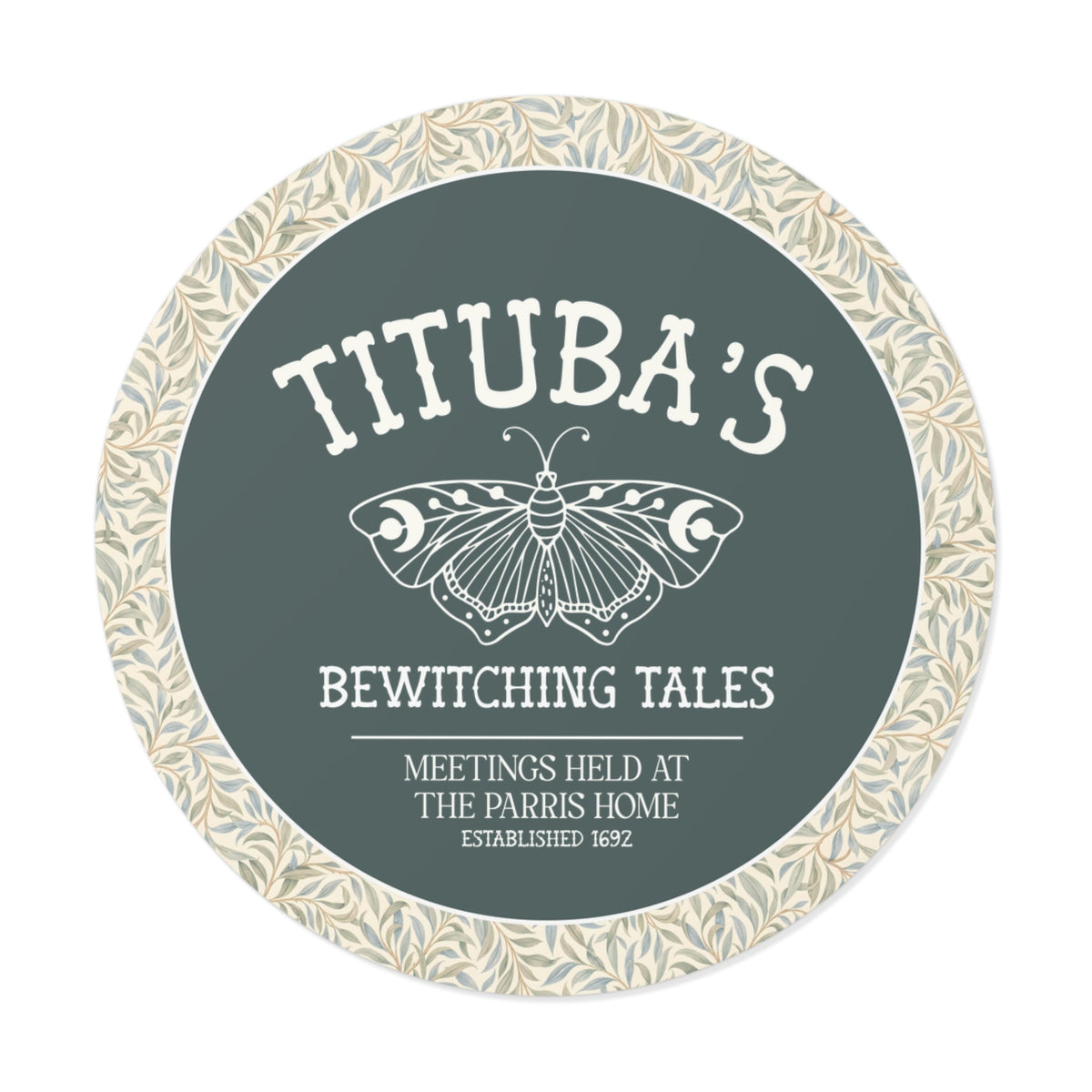 Tituba's Bewitching Tales Sticker for Salem Witch Trial Historian, Spooky History Buff Gift, Women's History, Massachusetts History - Opal and June