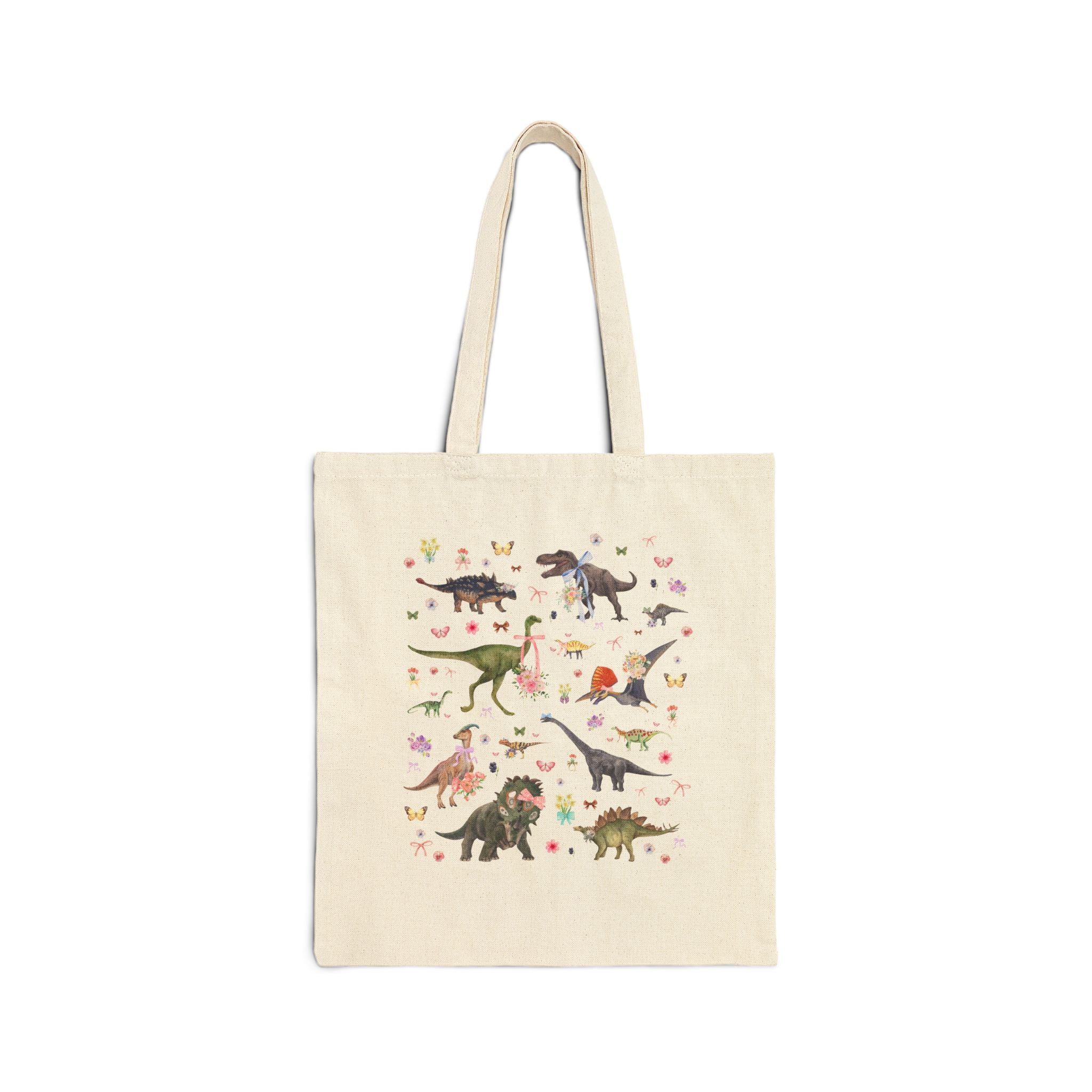 Tote: Dinosaurs Wearing Bows - Opal and June