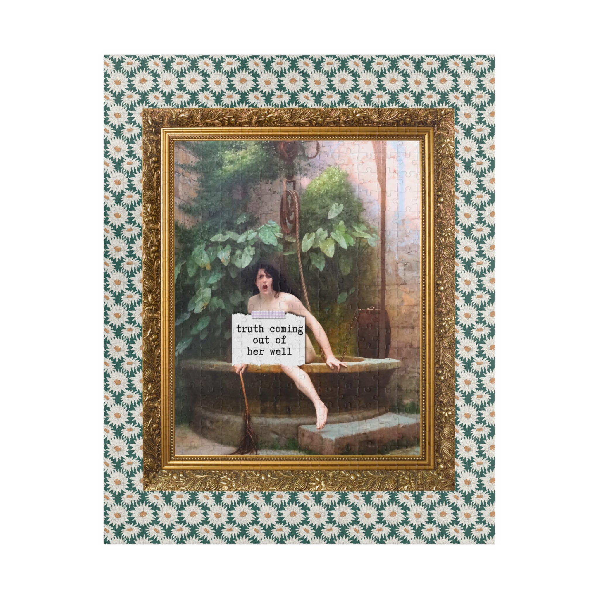 Truth Coming Out of Her Well by Jean - Leon Gerome Puzzle - Opal and June