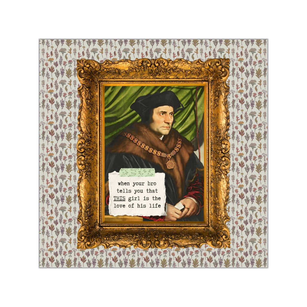 Tudor History Art History Tee Shirt: Thomas More and King Henry the 8th, Famous European Monarchs, 16th Century History. Funny History Shirt - Opal and June