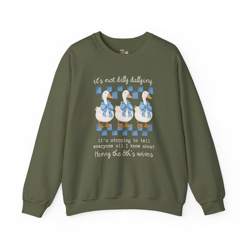 Tudor History Sweatshirt, History Buff Who Loves Henry the 8th's Wives, Famous Queens, Anne Boleyn, Catherine of Aragon, History Professor - Opal and June