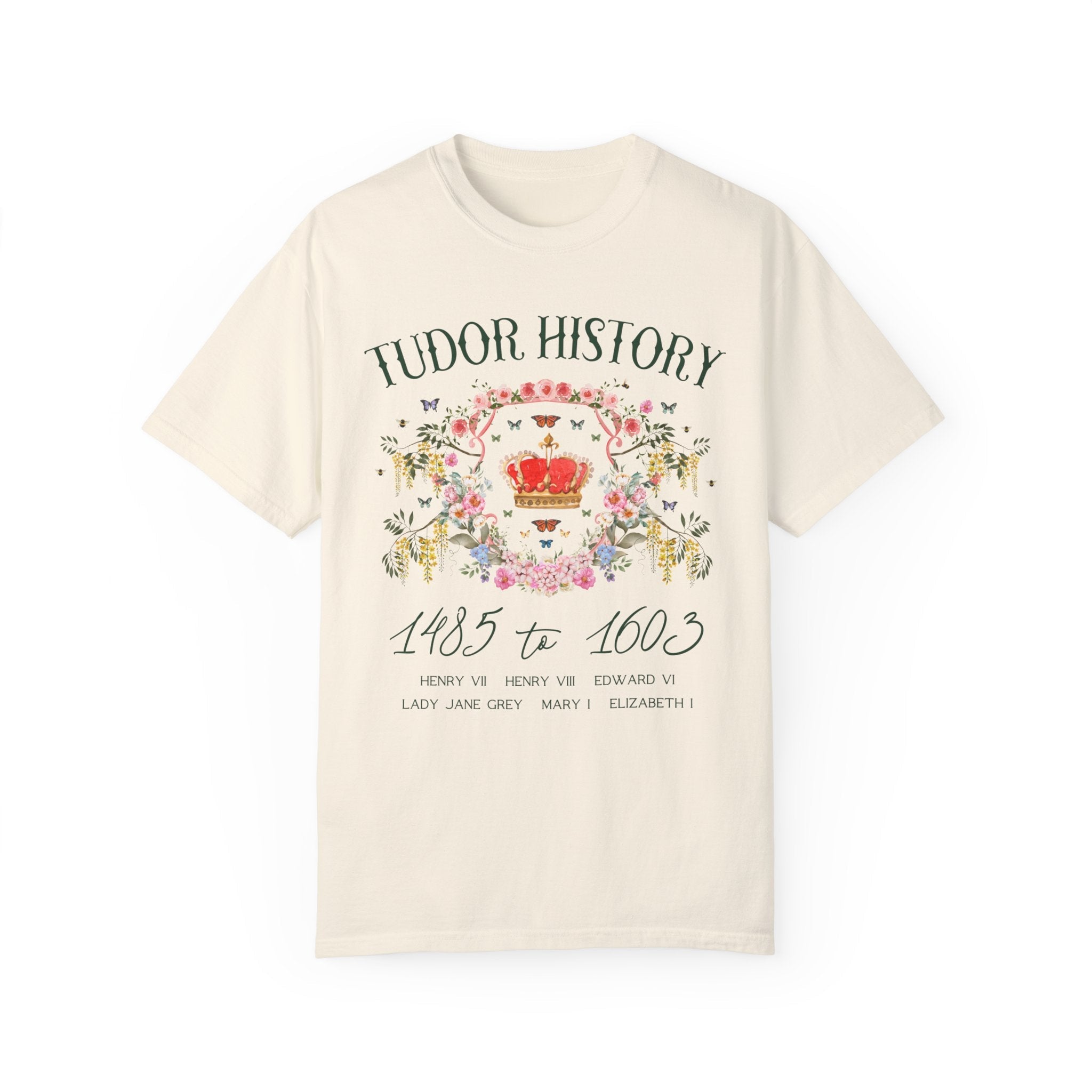 Tudor History T-Shirt with Crown - Opal and June