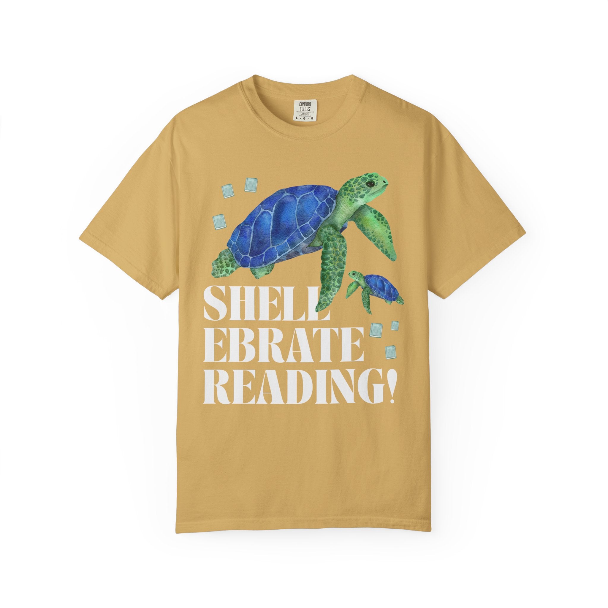 Turtle Reading Teacher Tee Shirt for Elementary School Librarian or Second Grade Teacher: Shellebrate Reading! | Cute Animal Lover Bookish T - Opal and June