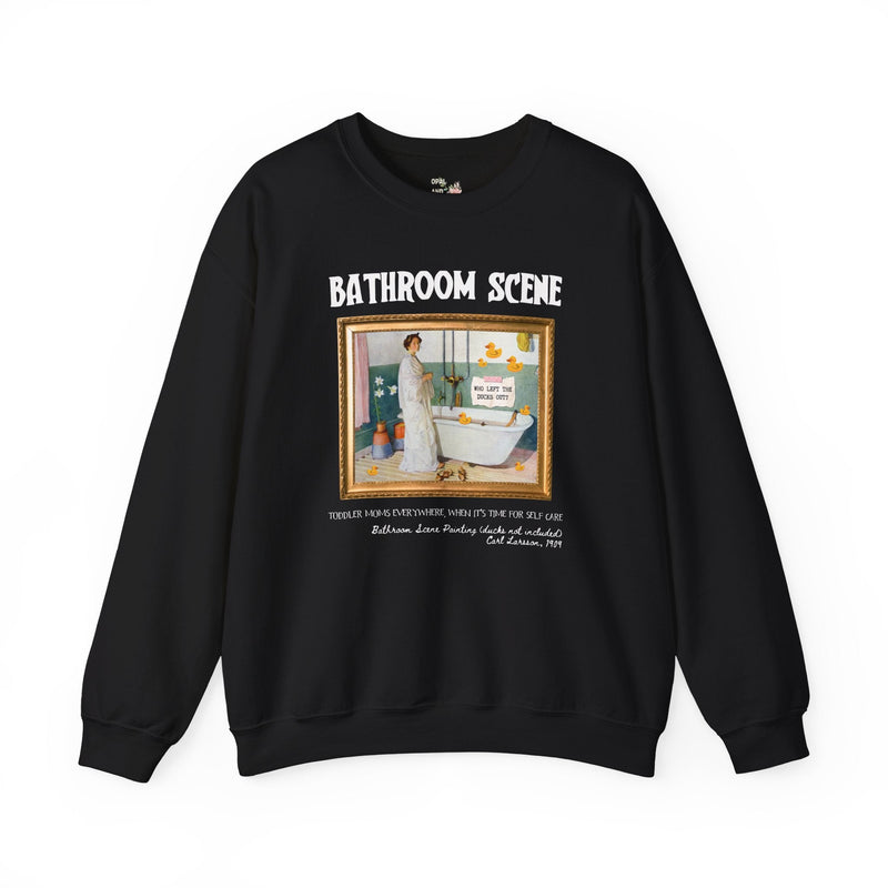 Unhinged Mama Sweatshirt with Funny Saying, Silly Toddler Mom Shirt for Mom of Toddlers or Twins, Carl Larsson Art History Shirt for New Mom - Opal and June