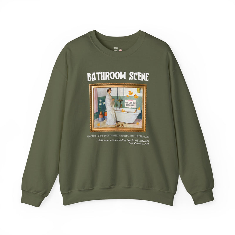 Unhinged Mama Sweatshirt with Funny Saying, Silly Toddler Mom Shirt for Mom of Toddlers or Twins, Carl Larsson Art History Shirt for New Mom - Opal and June