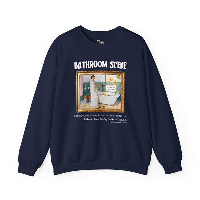 Unhinged Mama Sweatshirt with Funny Saying, Silly Toddler Mom Shirt for Mom of Toddlers or Twins, Carl Larsson Art History Shirt for New Mom - Opal and June