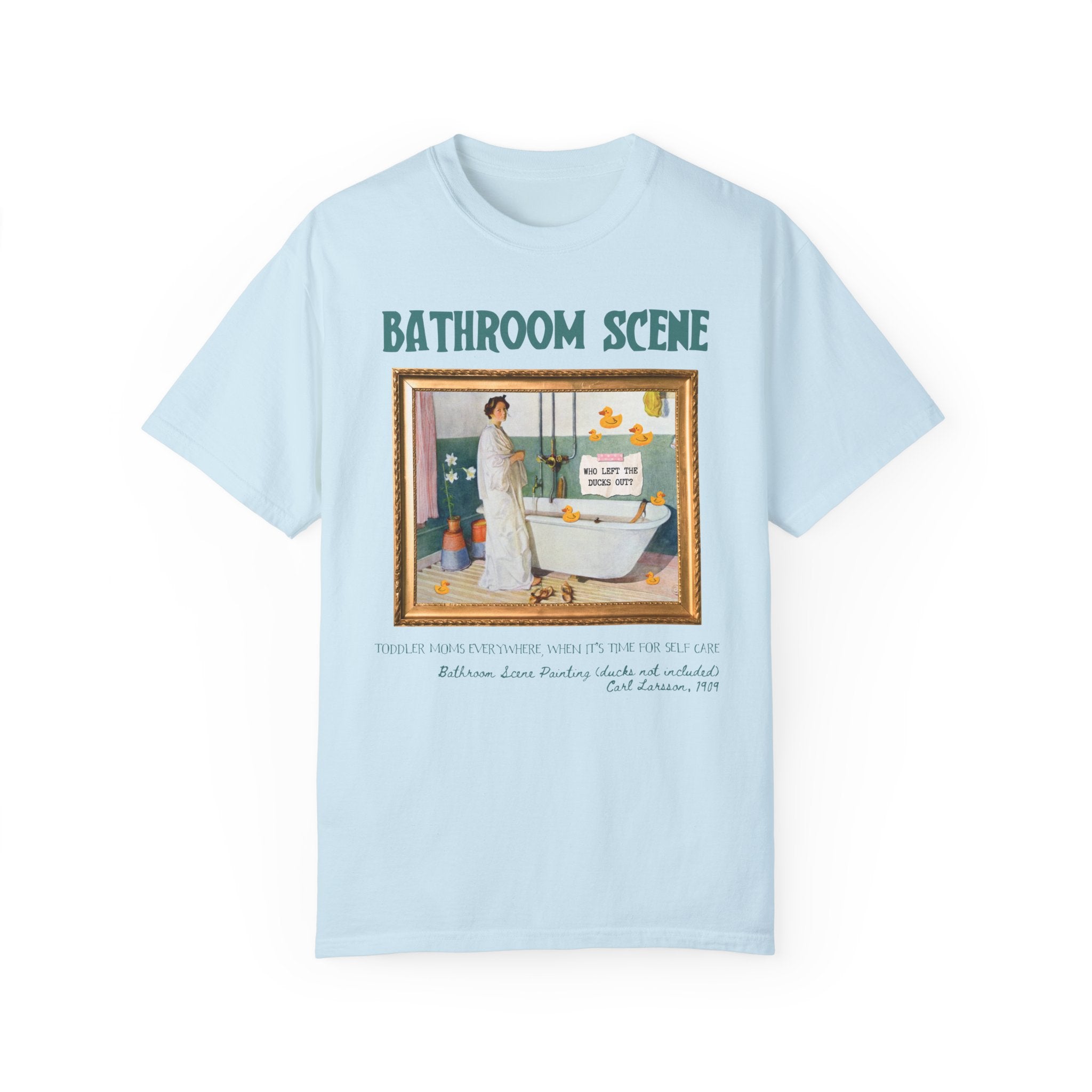 Unhinged Mama Tee Shirt with Funny Saying, Silly Toddler Mom T-Shirt for Mom of Toddlers or Twins, Carl Larsson Art History Tee for New Mom - Opal and June
